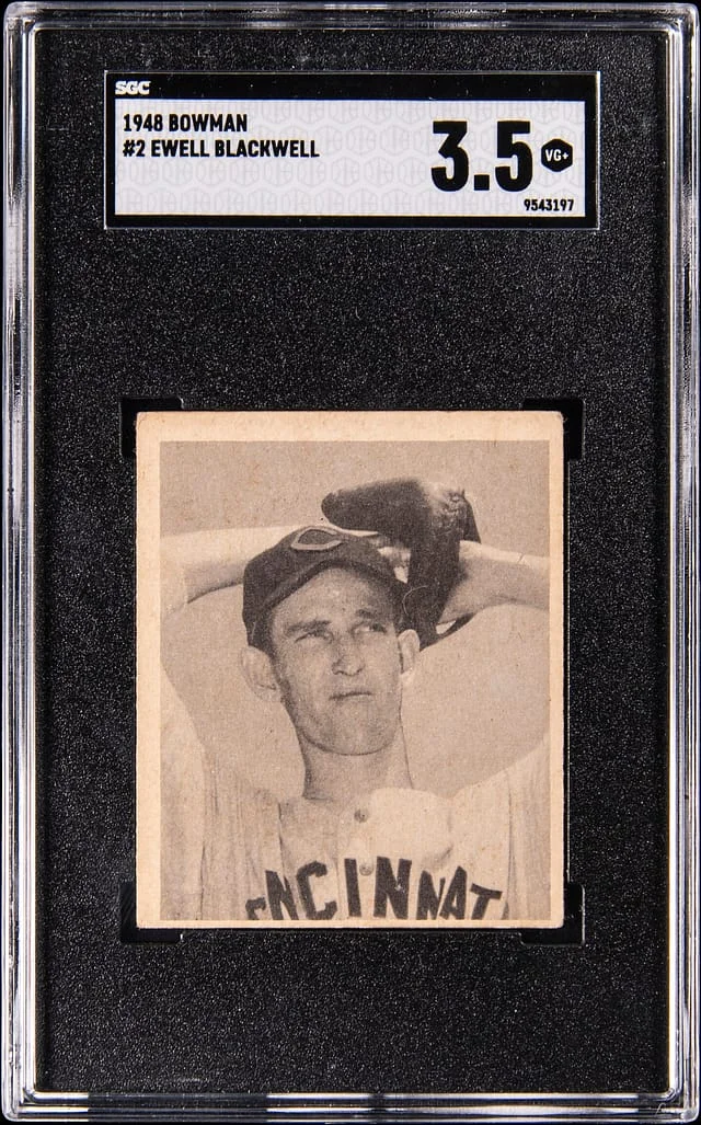 1948 Bowman Ewell Blackwell #2 card image