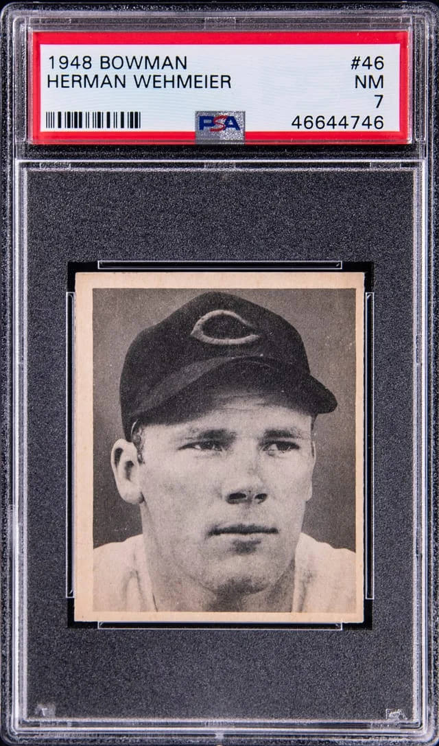 1948 Bowman Herman Wehmeier #46 card image