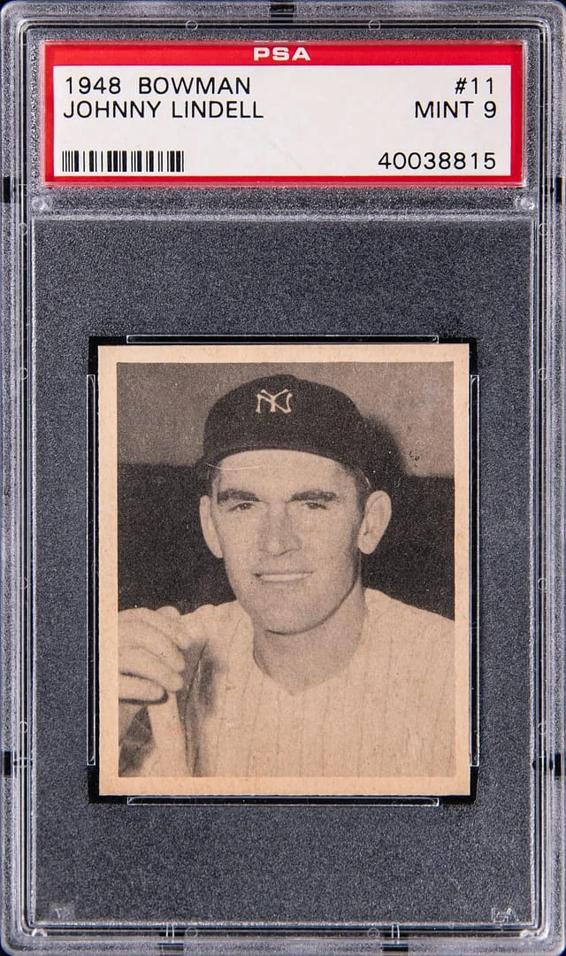 1948 Bowman Johnny Lindell #11 card image