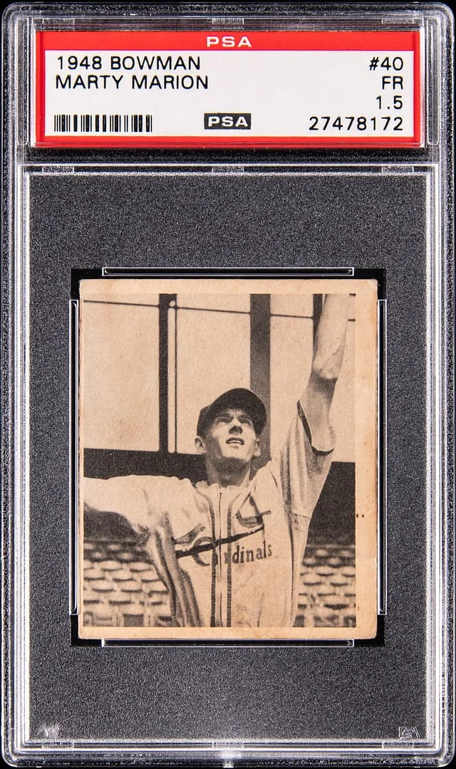 1948 Bowman Marty Marion #40 card image