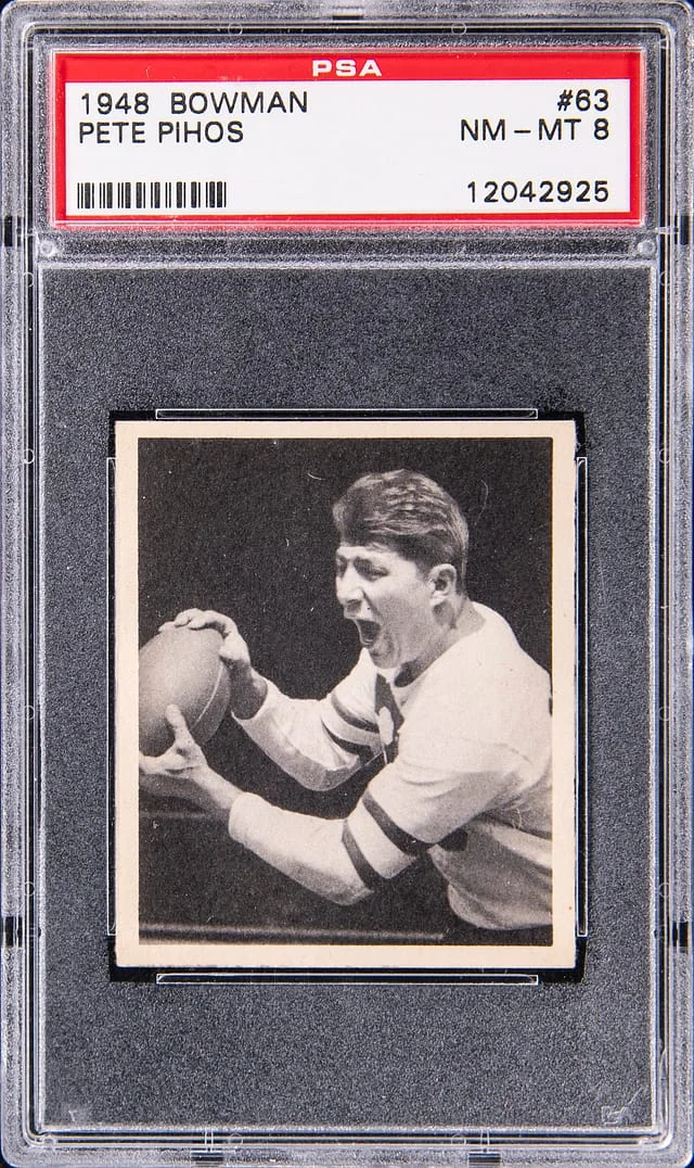 1948 Bowman Pete Pihos #63 card image