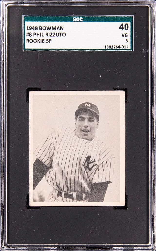 1948 Bowman Phil Rizzuto #8 card image