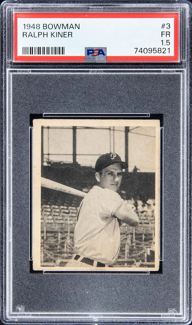 1948 Bowman Ralph Kiner #3 card image