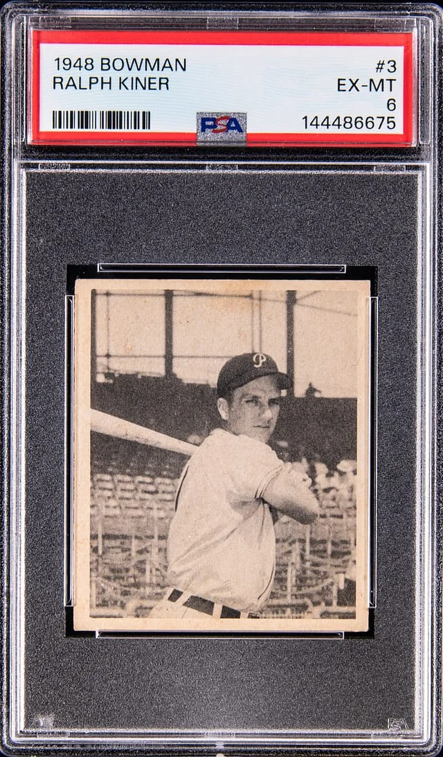 1948 Bowman Ralph Kiner - EX-MT 6 #3 card image