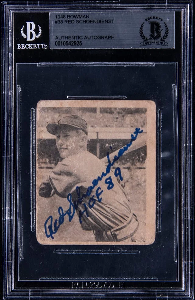 1948 Bowman Red Schoenidienst #38 card image