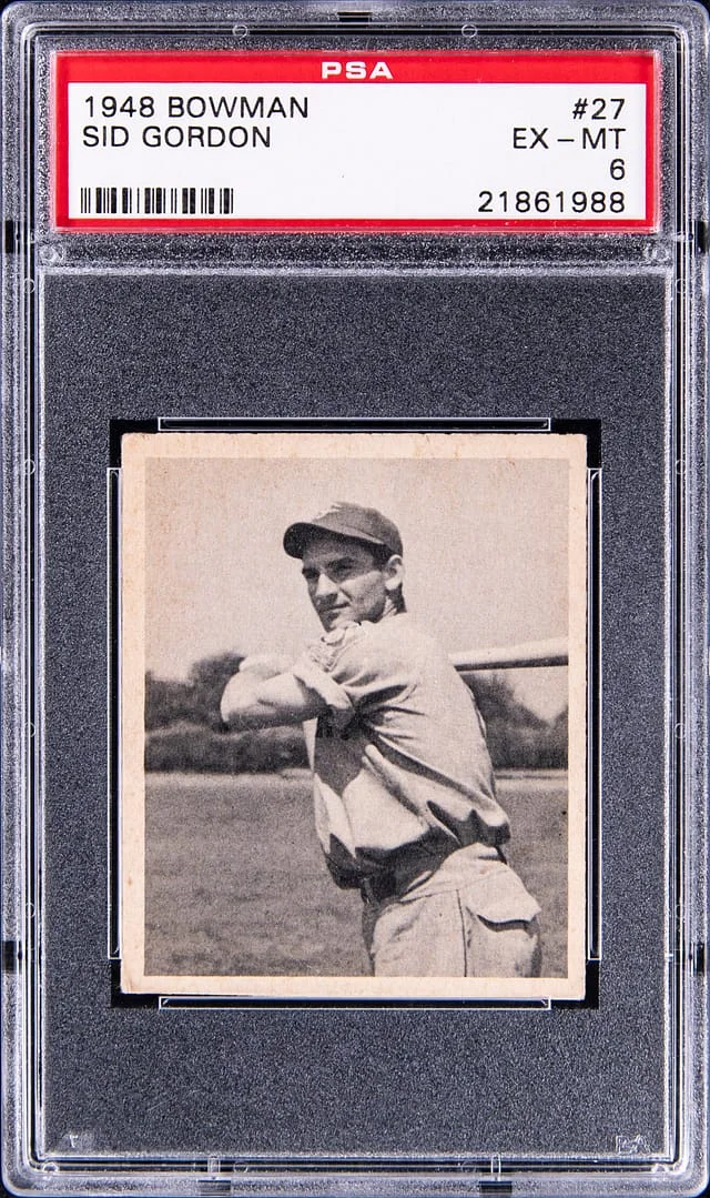 1948 Bowman Sid Gordon #27 card image