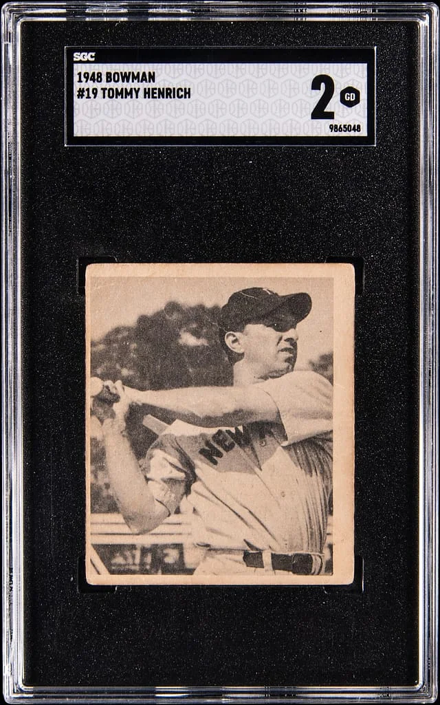 1948 Bowman Tommy Henrich #19 card image
