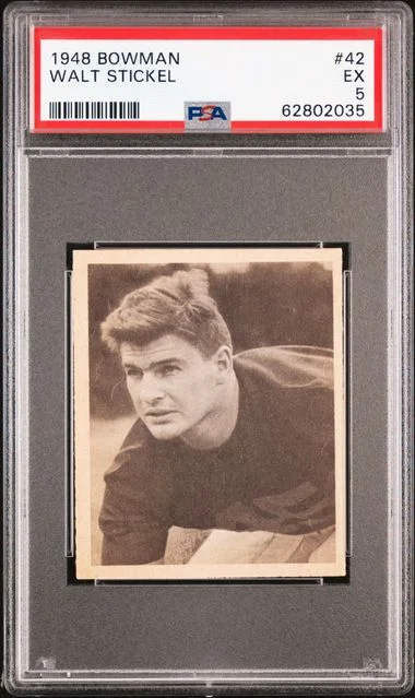 1948 Bowman Walt Stickel #42 card image