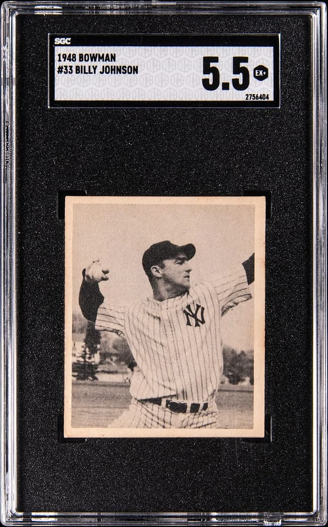 1948 Bowman Willy Johnson #33 card image
