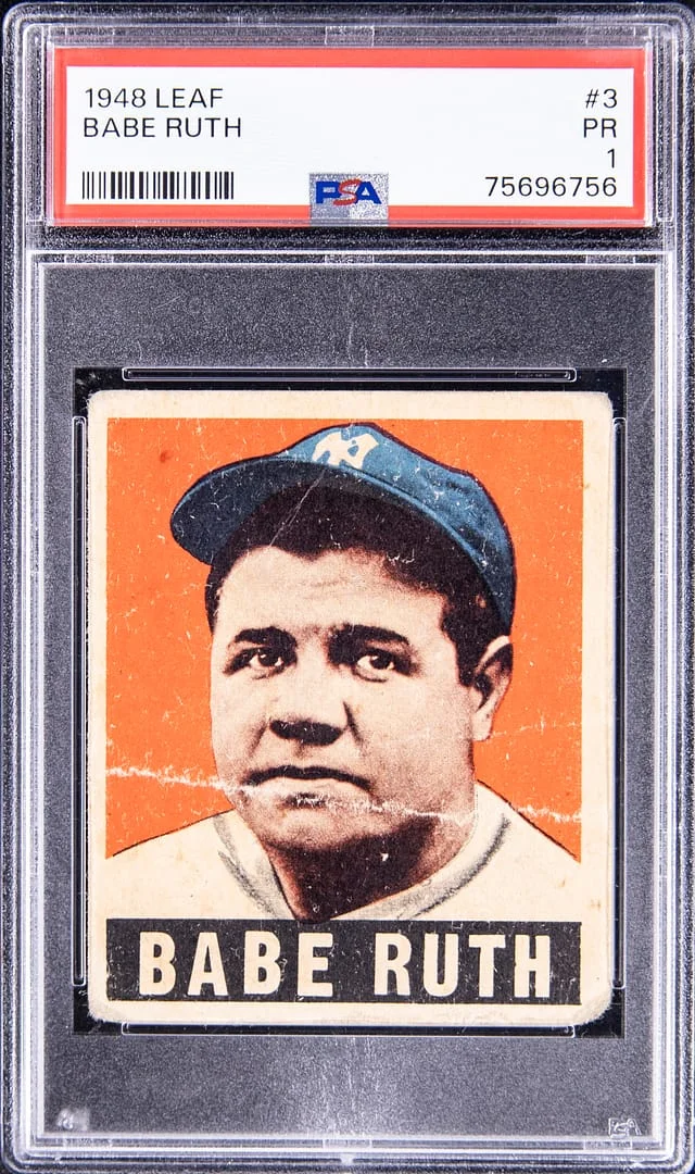 1948 Leaf Babe Ruth #3 card image