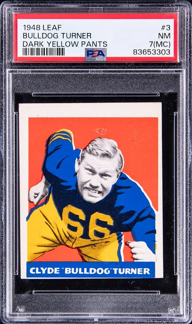 1948 Leaf Clyde Bulldog Turner #3 card image