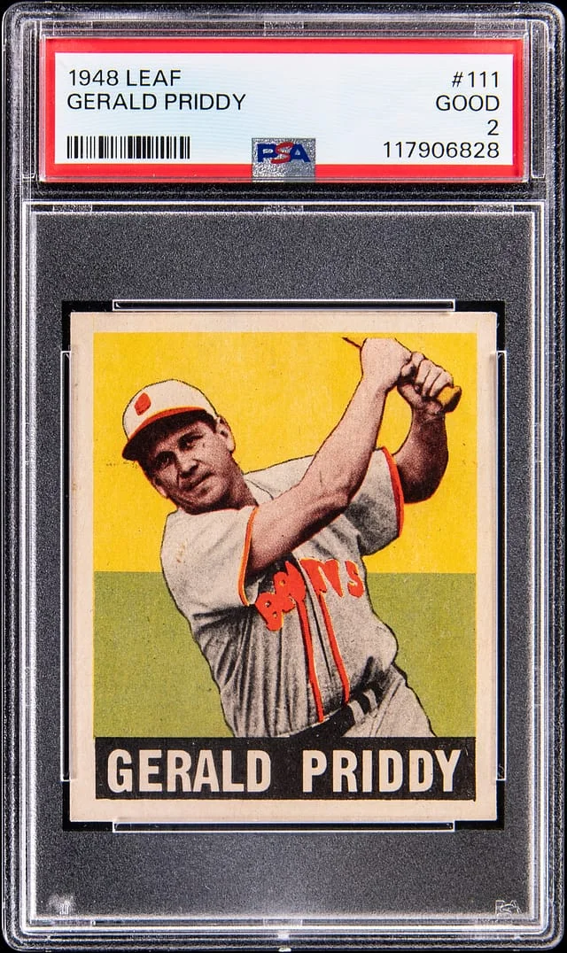 1948 Leaf Gerald Priddy #111 card image