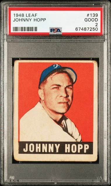 1948 Leaf Johnny Hopp #139 card image