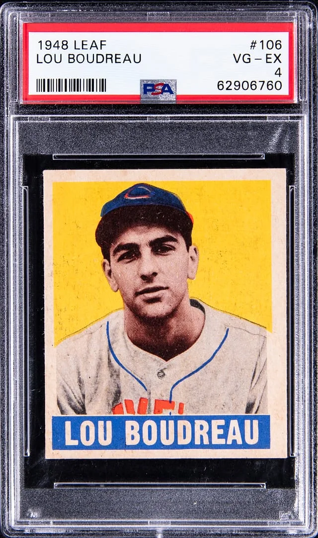 1948 Leaf Lou Boudreau #106 card image
