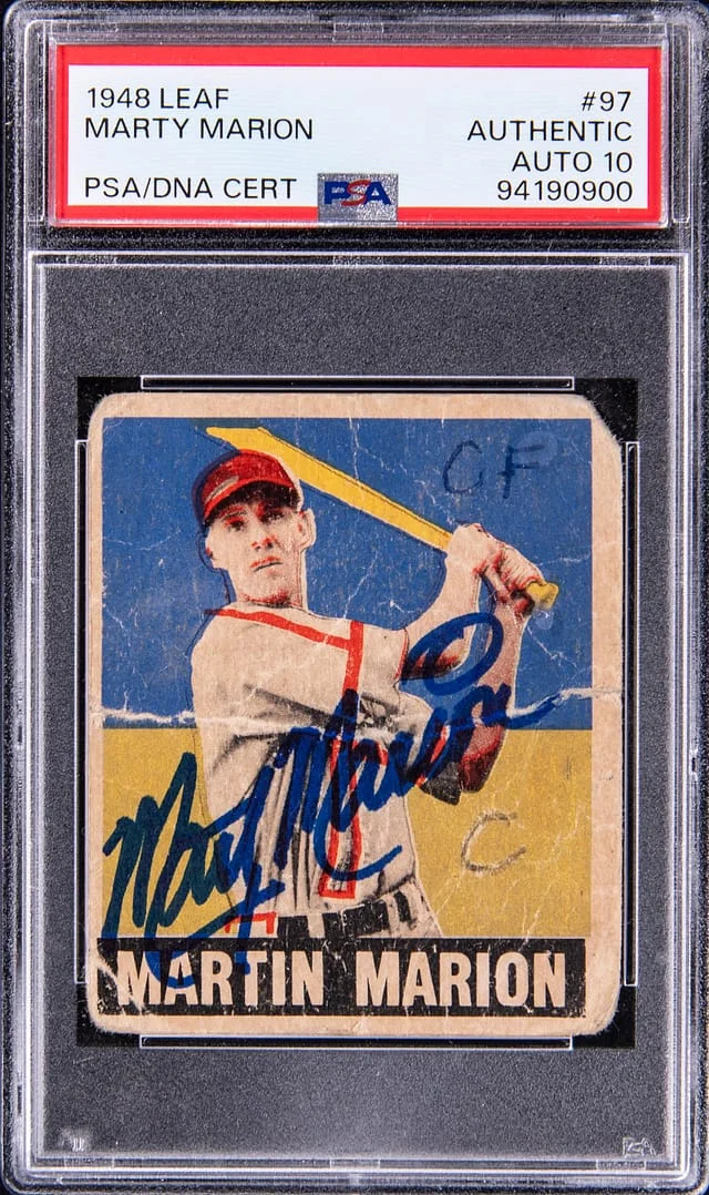 1948 Leaf Marty Marion #97 card image