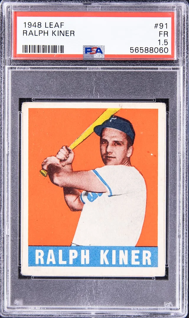 1948 Leaf Ralph Kiner #91 card image