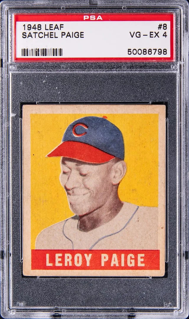 1948 Leaf Satchel Paige - Short Print #8 card image