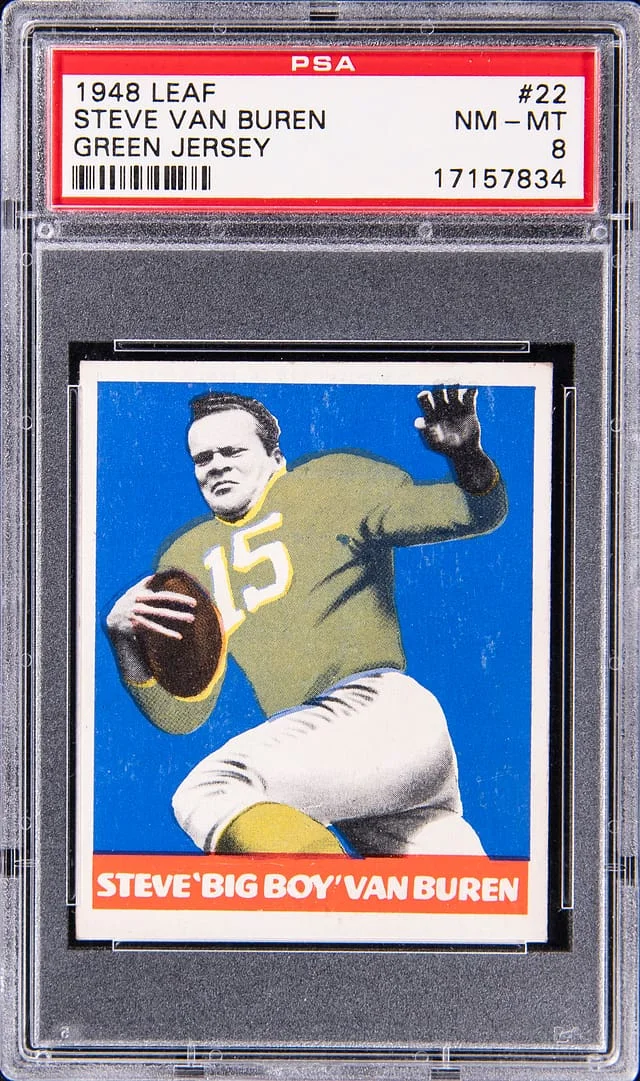 1948 Leaf Steve Van Buren, Green #22 card image