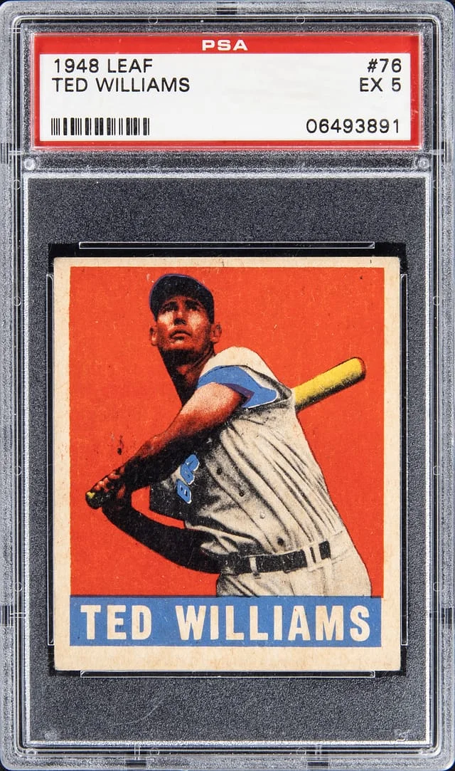 1948 Leaf Ted Williams #76 card image