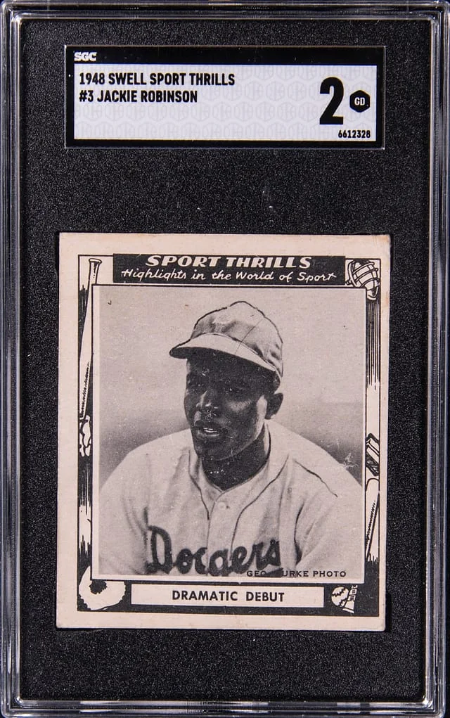 1948 Swell Sport Thrills Jackie Robinson Dramatic Debut #3 card image