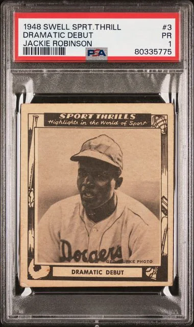 1948 Swell Sports Thrill Dramatic Debut Jackie Robinson #3 card image
