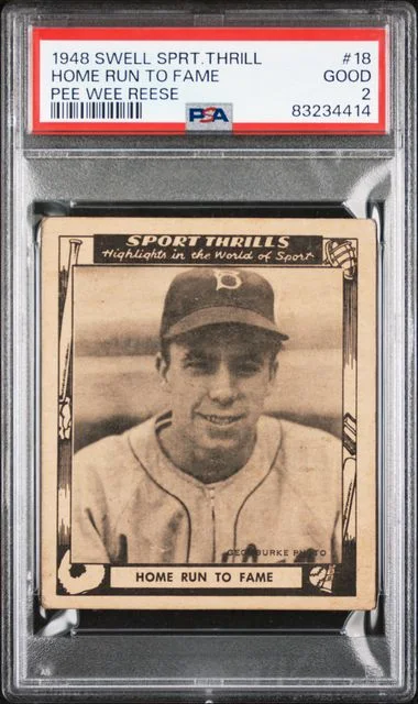 1948 Swell Sports Thrills Home Run To Fame Pee Wee Reese #18 card image