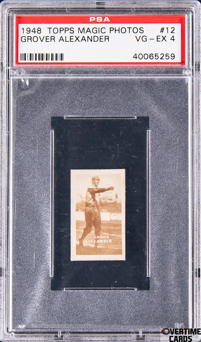 1948 Topps Grover Alexander Magic Photos #12K card image