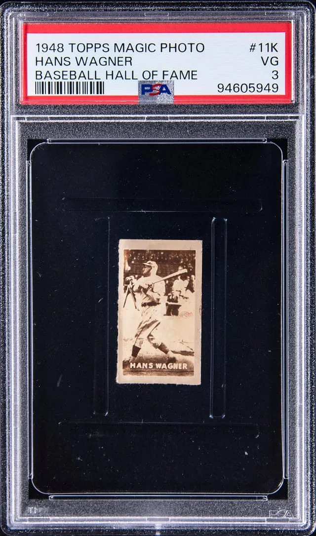 1948 Topps Honus Wagner Magic Photo Baseball Hall of Fame #11 card image