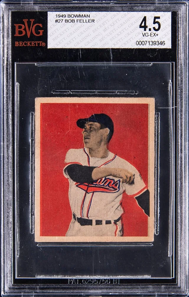 1949 Bowman Bob Feller #27 card image
