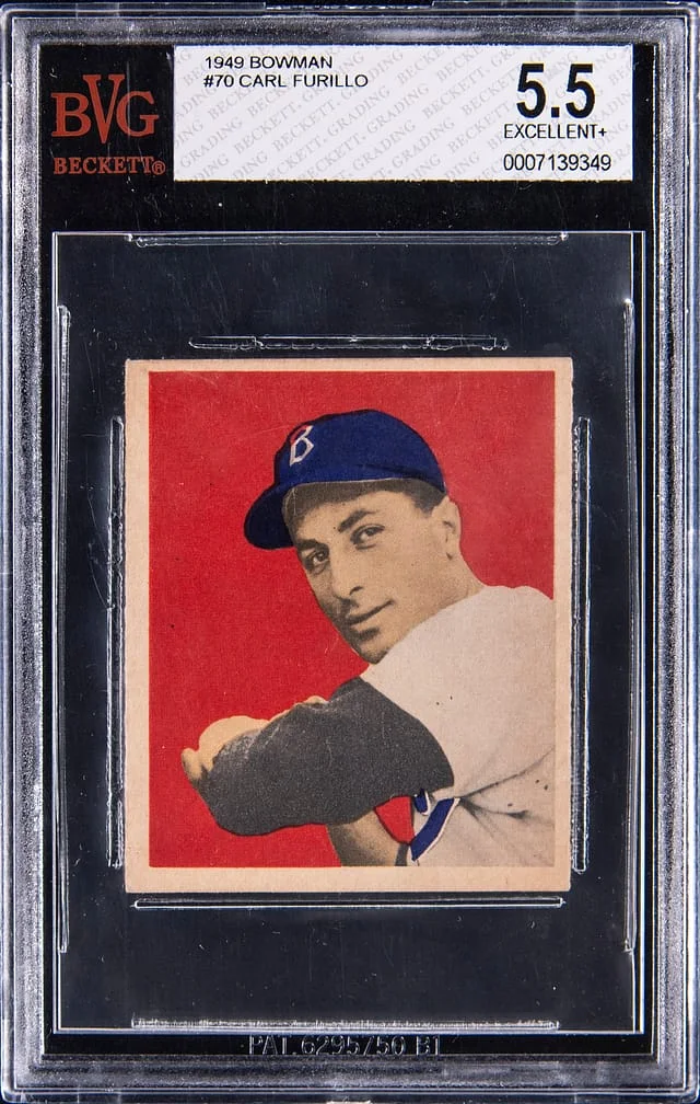 1949 Bowman Carl Furillo #70 card image