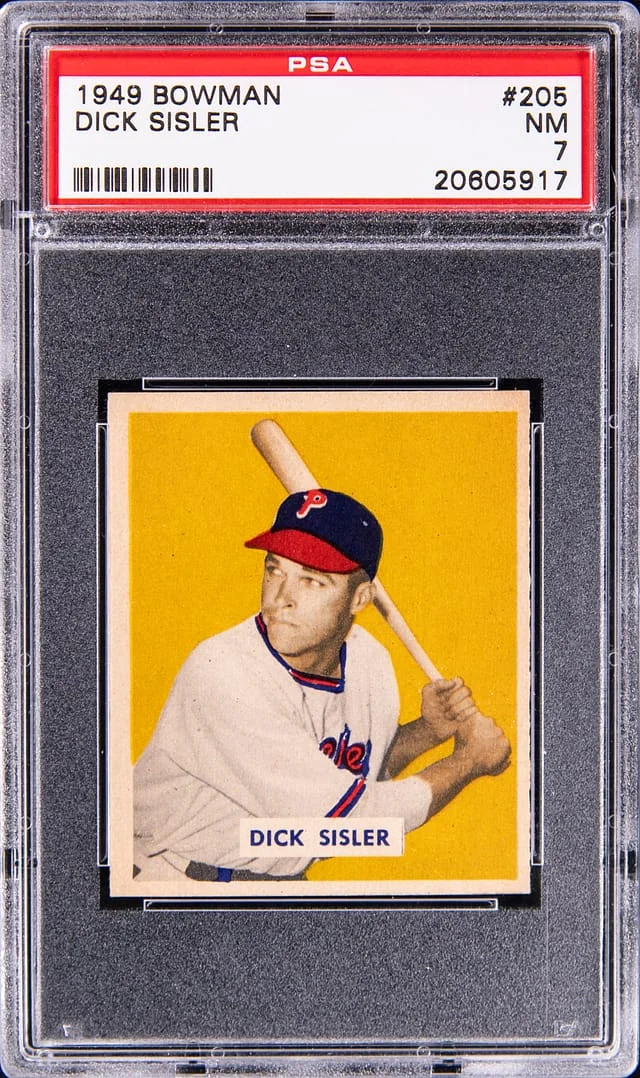 1949 Bowman Dick Sisler #205 card image