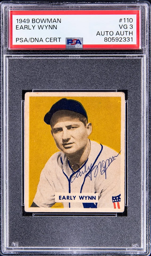 1949 Bowman Early Wynn #110 card image