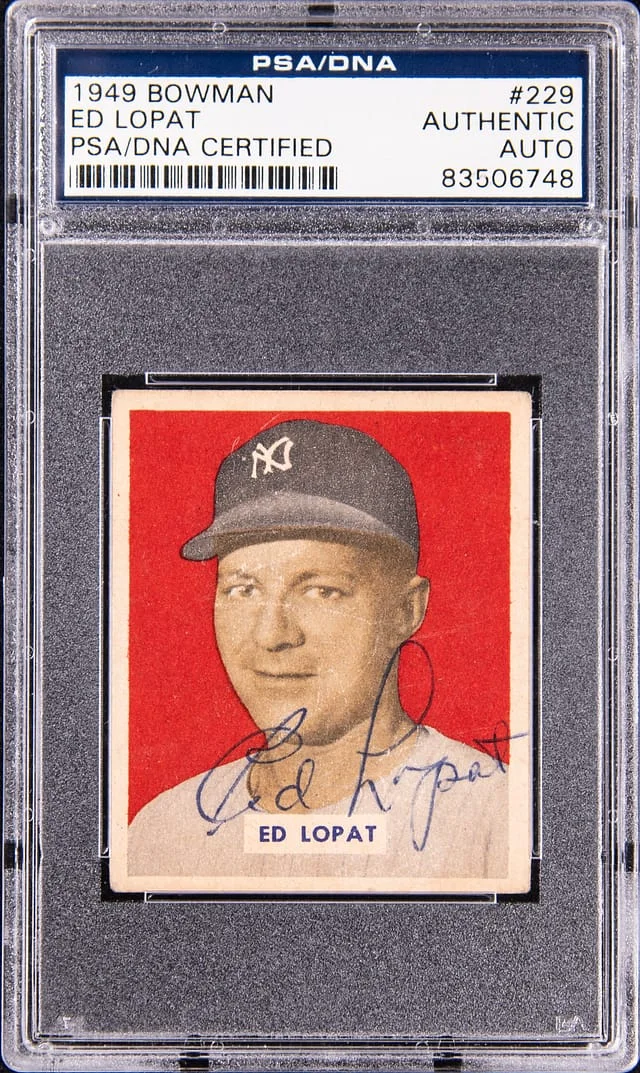 1949 Bowman Ed Lopat #229 card image