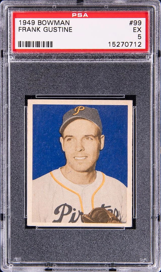 1949 Bowman Frank Gustine #99 card image