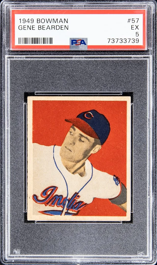 1949 Bowman Gene Bearden #57 card image