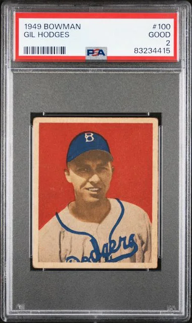 1949 Bowman Gil Hodges #100 card image