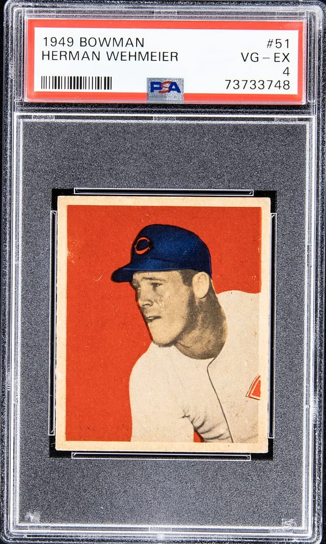 1949 Bowman Herman Wehmeier #51 card image