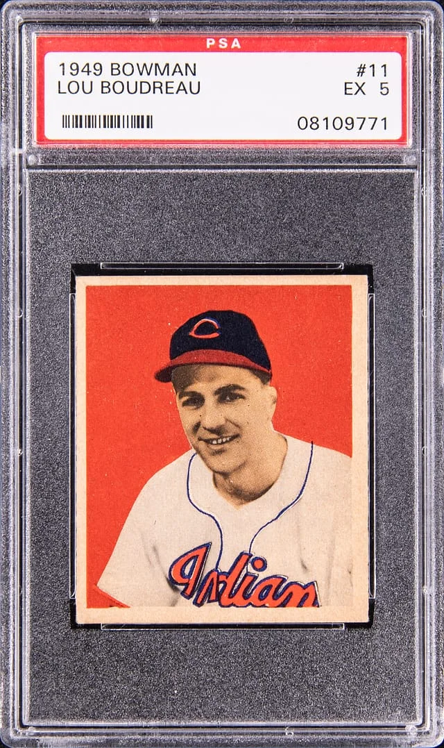 1949 Bowman Lou Boudreau #11 card image