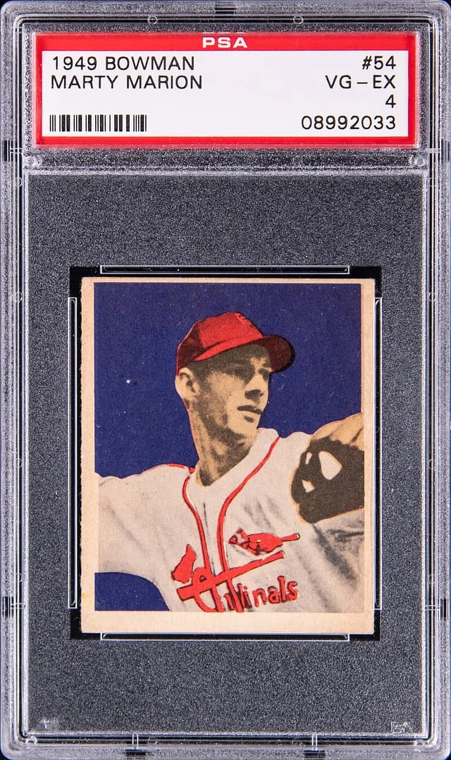 1949 Bowman Marty Marion #54 card image
