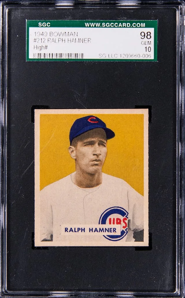 1949 Bowman Ralph Hamner #212 card image