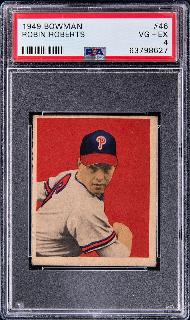 1949 Bowman Robin Roberts #46 card image