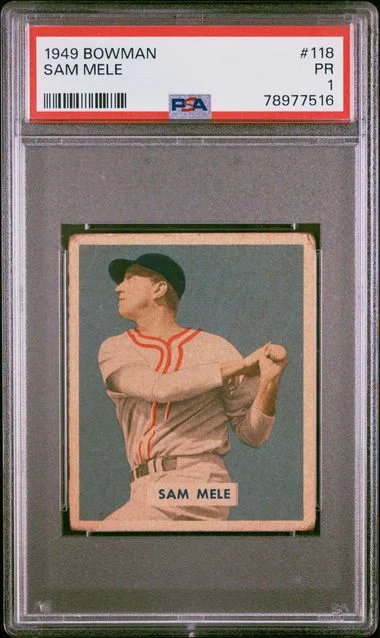 1949 Bowman Sam Mele #118 card image