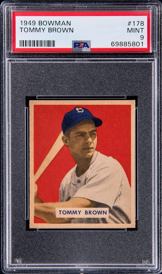 1949 Bowman Tommy Brown #178 card image