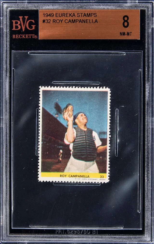 1949 Eureka Stamps Roy Campanella #32 card image