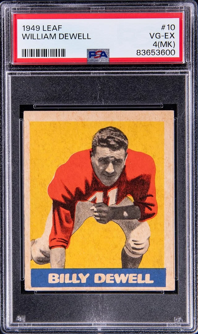 1949 Leaf Billy Dewell #10 card image