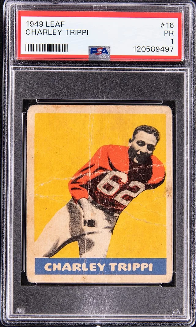 1949 Leaf Charley Trippi #16 card image