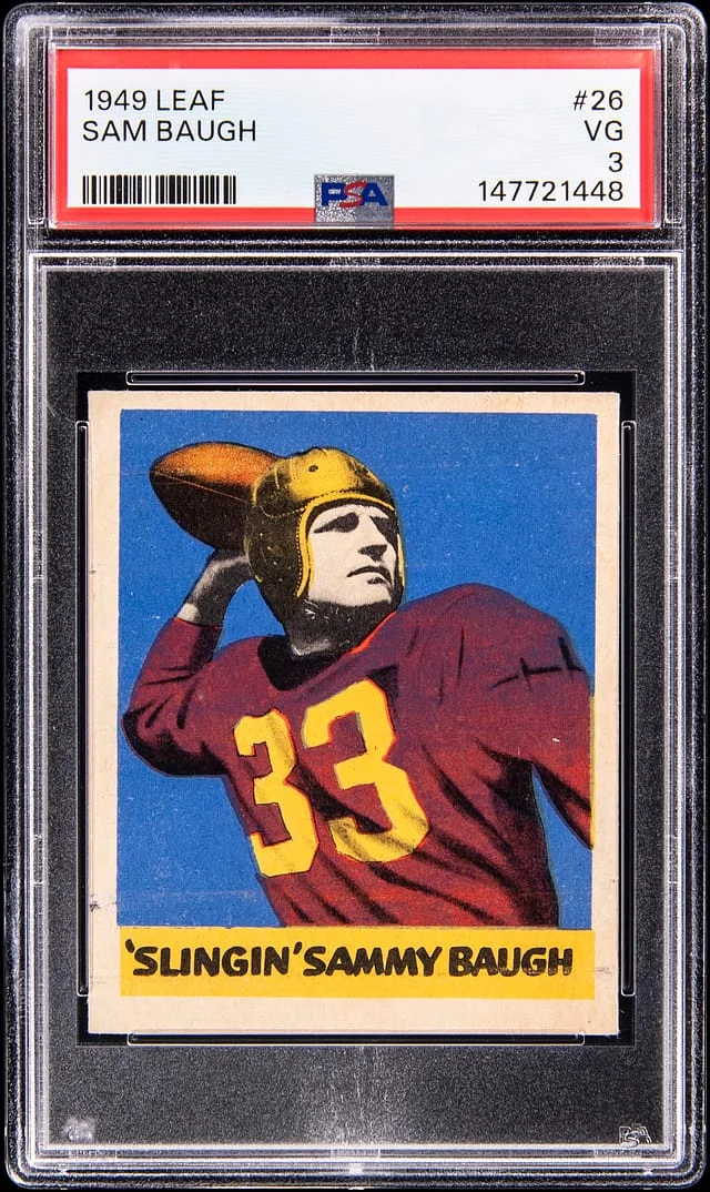 1949 Leaf Sam Baugh #26 card image