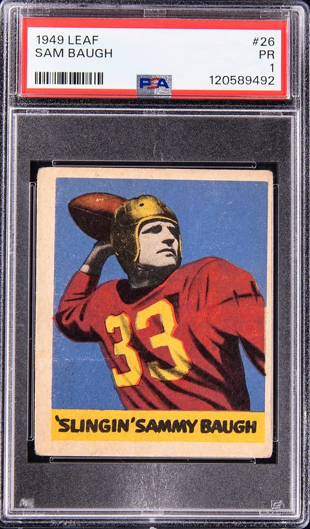 1949 Leaf Sammy Baugh #26 card image