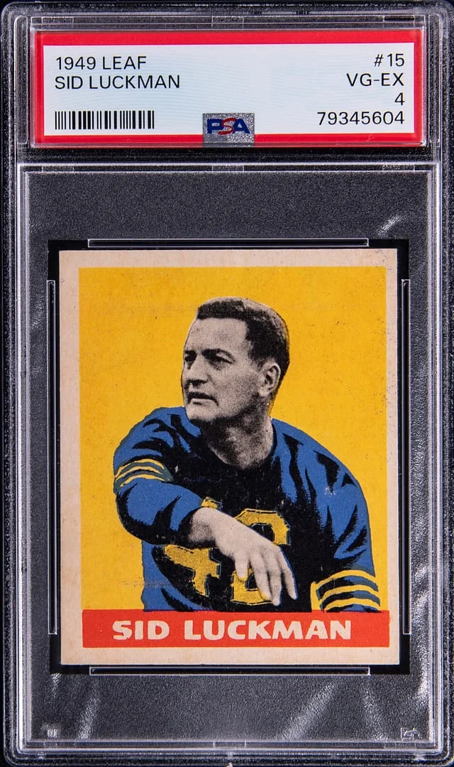 1949 Leaf Sid Luckman #15 card image