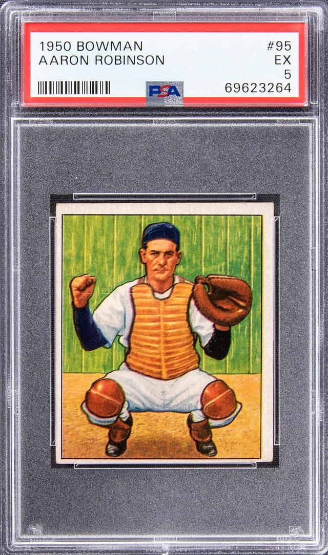 1950 Bowman Aaron Robinson #95 card image